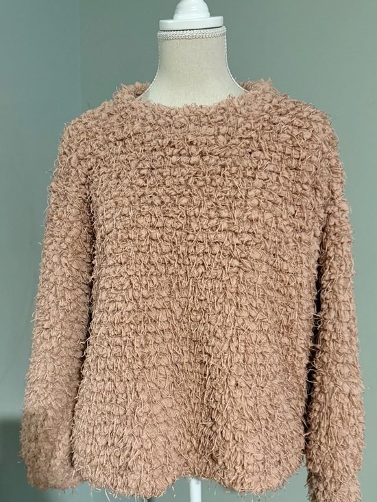Vince Camuto Sweaters - Vince Camuto Textured Teddy Pullover Sweater - Dusty Rose